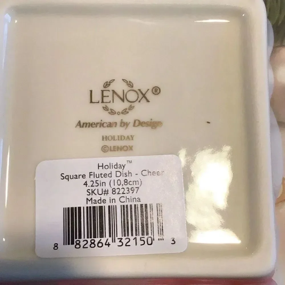 Lennox holiday cheer candy dish, new in box